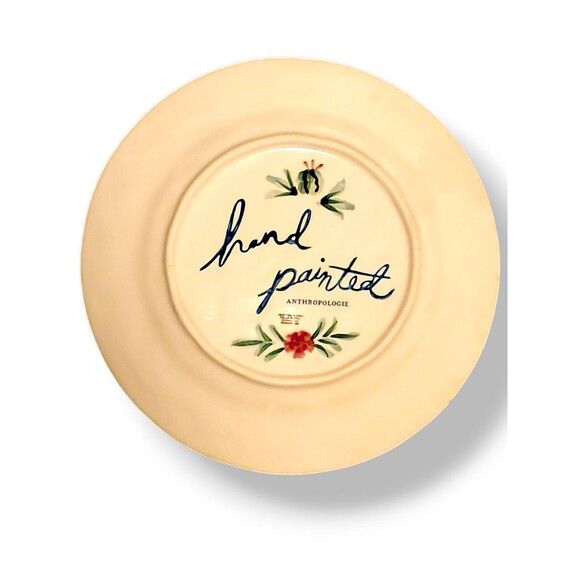 Anthropologie Selma De Flores 11” Hand Painted Cottage Core Dinner Plates EUC - Picture 5 of 7